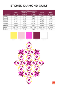 Etched Diamond Quilt Pattern (PDF)
