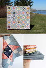 Load image into Gallery viewer, Use up that FQ bundle you’ve been hoarding! The Irish Vortex pattern is scrap- and stash-friendly with 8 sizes included.