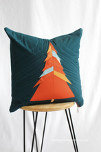 Load image into Gallery viewer, This holiday quilted pillow pattern is great for new quilters! Includes clear steps, diagrams, and two stylish colorway options.