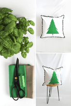 Load image into Gallery viewer, 🎁 Handmade gift idea! The Fraser Fir quilted pillow is an easy FPP project perfect for Christmas decor, kids’ rooms, or cozy cabin vibes.
