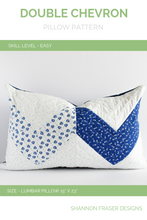 Load image into Gallery viewer, Double Chevron Pillow Pattern (PDF)