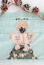 Load image into Gallery viewer, Stitch up something special this season! This angel quilt block brings warmth and tradition to your Christmas decor. Great for stockings, runners, or a full quilt! #ModernQuilting #ChristmasDecorDIY