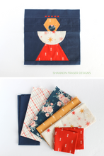 Load image into Gallery viewer, Deck the halls with handmade quilts! This Christmas Angel block pattern makes a lovely addition to any holiday quilting project. #ModernChristmasQuilt #HolidayQuiltBlocks