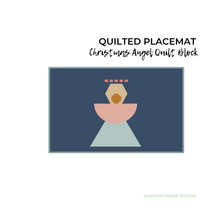 Load image into Gallery viewer, Celebrate the season with this beautiful angel quilt block! A perfect holiday sewing project for gifts, home decor, or your next quilt. #QuiltPatternPDF #SewingForChristmas