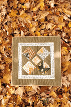 Load image into Gallery viewer, Quick quilt project alert! Make a modern quilted pillow or mini quilt with the Harvest Falls pattern—perfect for beginners & stash busting.