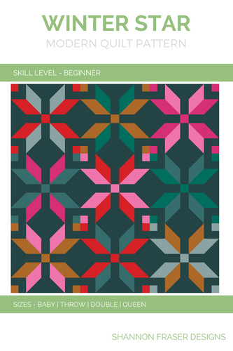 Winter Star Quilt Pattern PDF by Shannon Fraser Designs