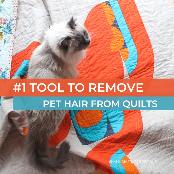 #1 Tool to Safely Remove Pet Hair from your Quilts (+ a cautionary tale)