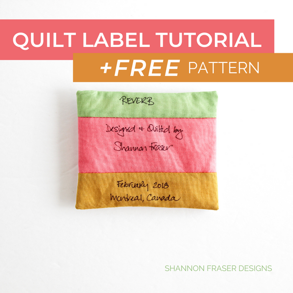 DIY Quilt Label - How to Create a Custom Quilt Label