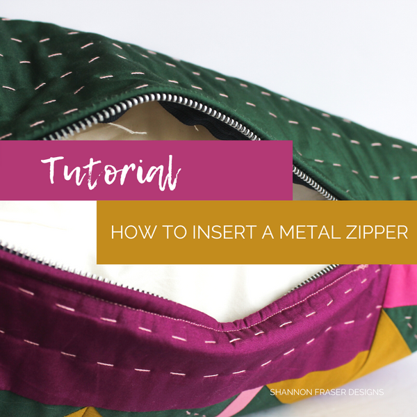 How to Insert a Metal Zipper in Your Pillow