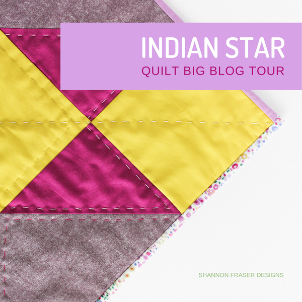 Indian Star Mini Wall Hanging | Quilt Big Blog Tour + GIVEAWAY