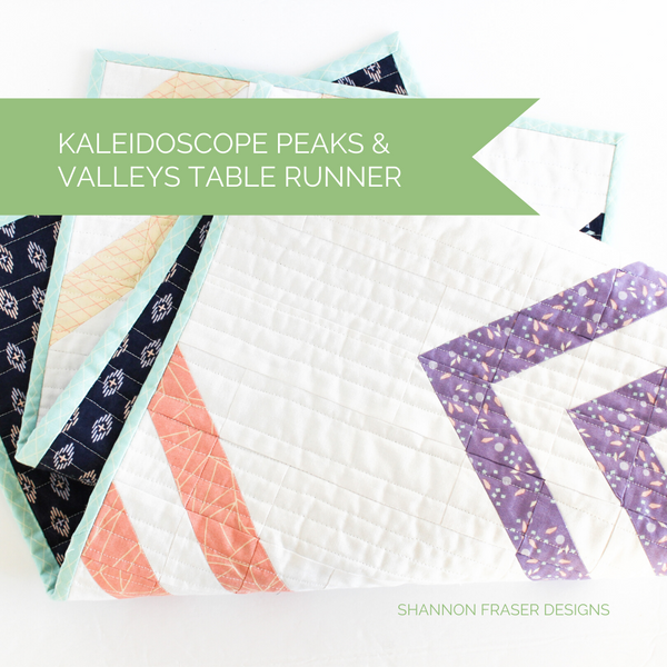 Kaleidoscope Peaks & Valleys Table Runner