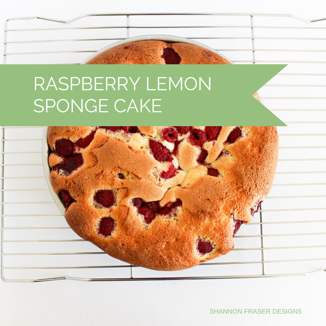 Raspberry & Lemon Sponge Cake – Shannon Fraser Designs