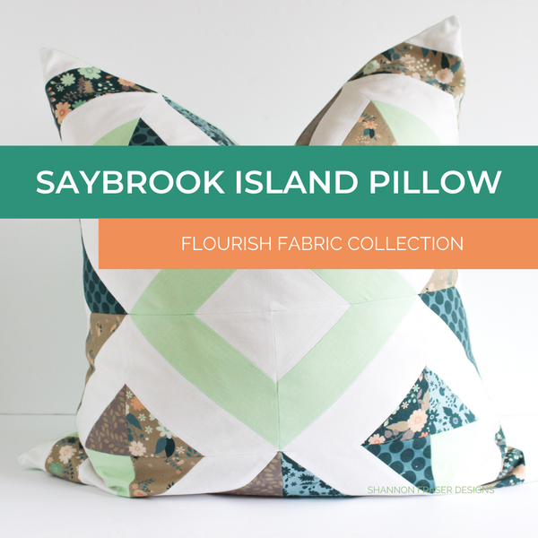 Saybrook Island Pillow featuring Flourish Collection