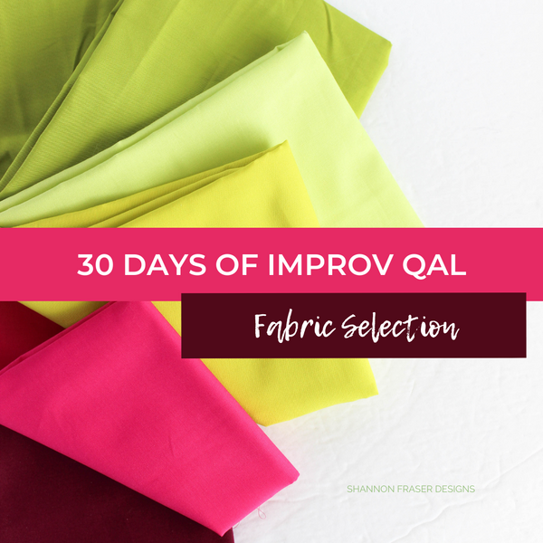 30 Days of Improv Quilt Along for End-of-Summer Fun