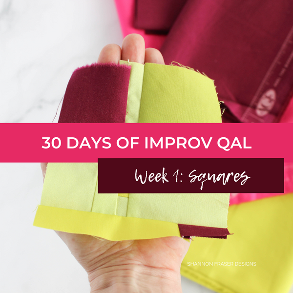 30 Days of Improv QAL - Week 1: Squares
