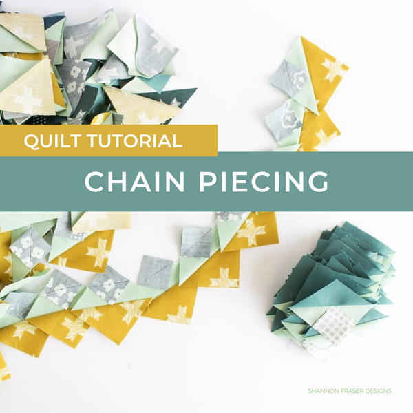 Chain Piecing Quilt Tutorial | A fun and quick quilting technique to join your quilt blocks