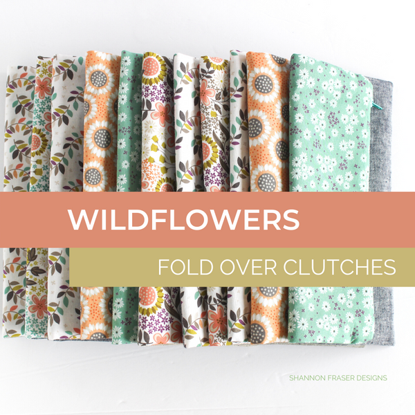 Wildflowers Fold Over Clutches