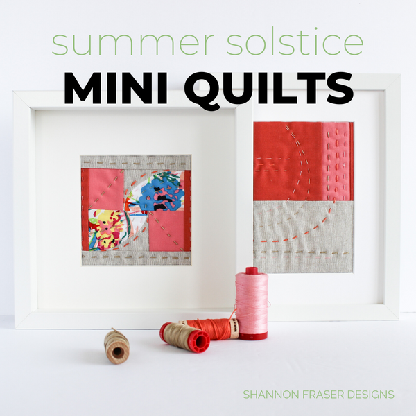 Summer Solstice Mini Art Quilts | Featuring new to me Aurifloss