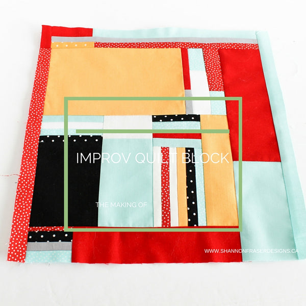 The Making of an Improv Charity Quilt Block