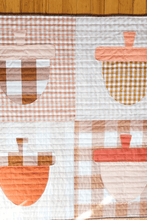 Load image into Gallery viewer, This beginner-friendly appliqué quilt pattern combines elegance with playfulness. Create Cake Stands or Acorns—all in one pattern!