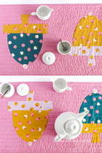 Load image into Gallery viewer, From table runner to king size, this quilt pattern does it all. Includes appliqué options, progress checkboxes, coloring pages, and more!