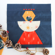 Load image into Gallery viewer, Christmas Angel Quilt Block