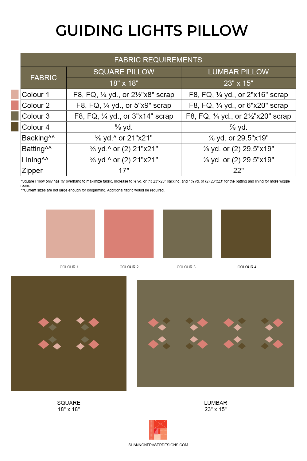 Guiding Lights Pillow Pattern (PDF) – Shannon Fraser Designs