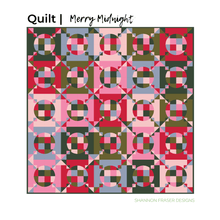 Load image into Gallery viewer, 🕛 Celebrate the moment the clock strikes twelve with the Merry Midnight quilt block. Full of festive charm and creative challenge! 