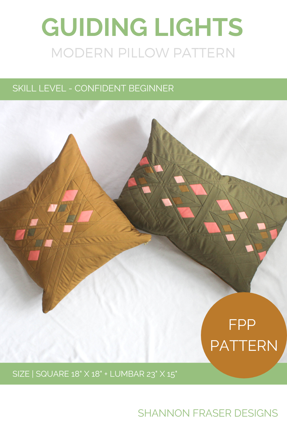 Guiding Lights Pillow Pattern (PDF) – Shannon Fraser Designs