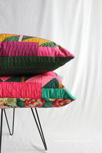 Load image into Gallery viewer, Ready for a fast, modern quilted pillow project? The Shattered Star Lumbar Pillow Pattern is beginner‑friendly, uses easy HSTs, and includes step‑by‑step zipper instructions. Quilters rave about the clarity— “Very detailed instructions, would recommend!” Grab a couple of fat quarters and start stitching your own cozy lumbar pillow.

#quilting
#homedécor
