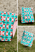 Load image into Gallery viewer, Learn how to make half-rectangle triangles with this step-by-step quilt pattern and tutorial