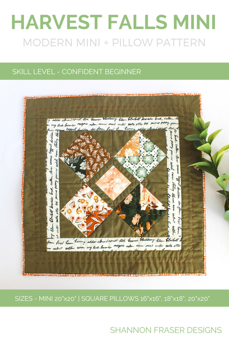 Harvest Falls Mini and Pillow Pattern (PDF)