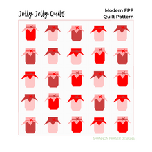 Load image into Gallery viewer, Jolly Jelly FPP Quilt Block mock up for a modern quilt layout | Shannon Fraser Designs #quilt
