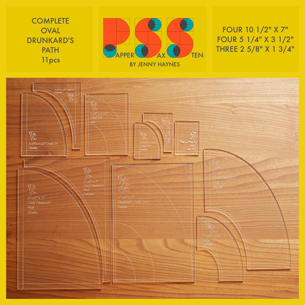 Oval Drunkard's Path Ruler Set by Papper Sax Sten – Shannon Fraser Designs