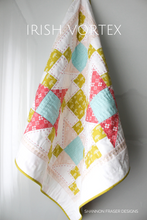 Load image into Gallery viewer, Irish Vortex Quilt Pattern (PDF) | Modern baby quilt | Shannon Fraser Designs