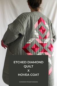 Etched Diamond Quilt X Hovea Coat Pattern Extension (PDF)