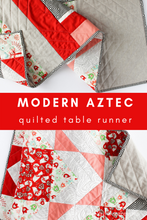 Load image into Gallery viewer, Modern Aztec Table Runner Pattern (PDF)