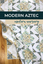 Load image into Gallery viewer, Neufchâtel Modern Aztec Crib Quilt