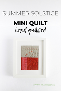 Summer Solstice Curvy Mini Art Quilt