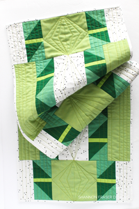 Shattered Star Table Runner pattern - beginner friendly quilt pattern available in 3 sizes | Shannon Fraser Designs #quiltpattern