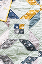 Load image into Gallery viewer, Winter Star Quilt Pattern by Shannon Fraser Designs is a modern take on a traditional star quilt pattern. Beginner friendly modern quilt pattern. #quilting
